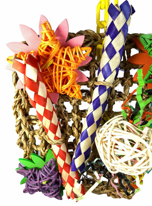 Birds LOVE Flower Net Climbing Parrot Toy