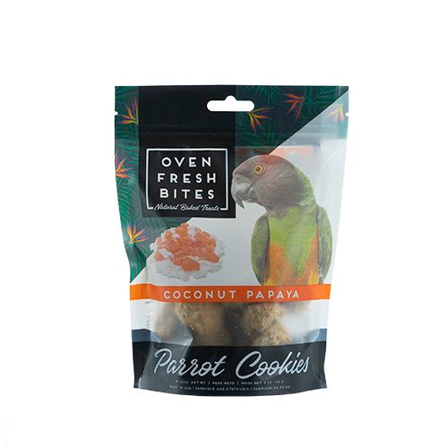 Oven Fresh Bites Birdie Munchies Pet Treat, Coconut Papaya, 4 oz