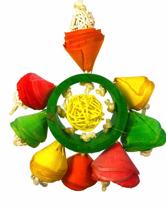 Birds LOVE Flower Crown Parrot Toy