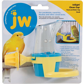 JW Pet InSight Clean Cup Bird Feed & Water Cup, Small