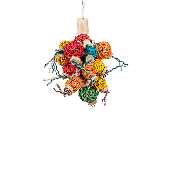Java Wood Ball Thing Bird Toy Small