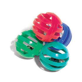 Slotted Balls with Bells, 4 pack