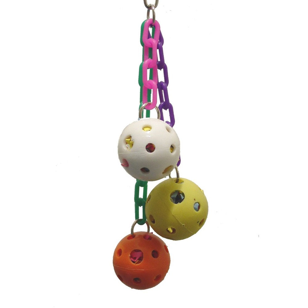 Birds love Plastic Chains and Balls