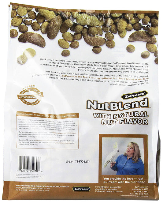 Zupreem Nutblend for Parrots & Conures, 3.25 lbs