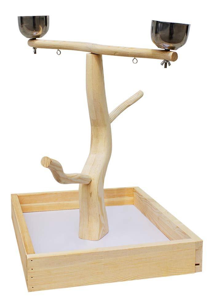  LINSHRY Bird Training Stand, Portable Tabletop Bird Perch Spin  Training Perch for Parakeets Conures Lovebirds or Cockatiels : Pet Supplies