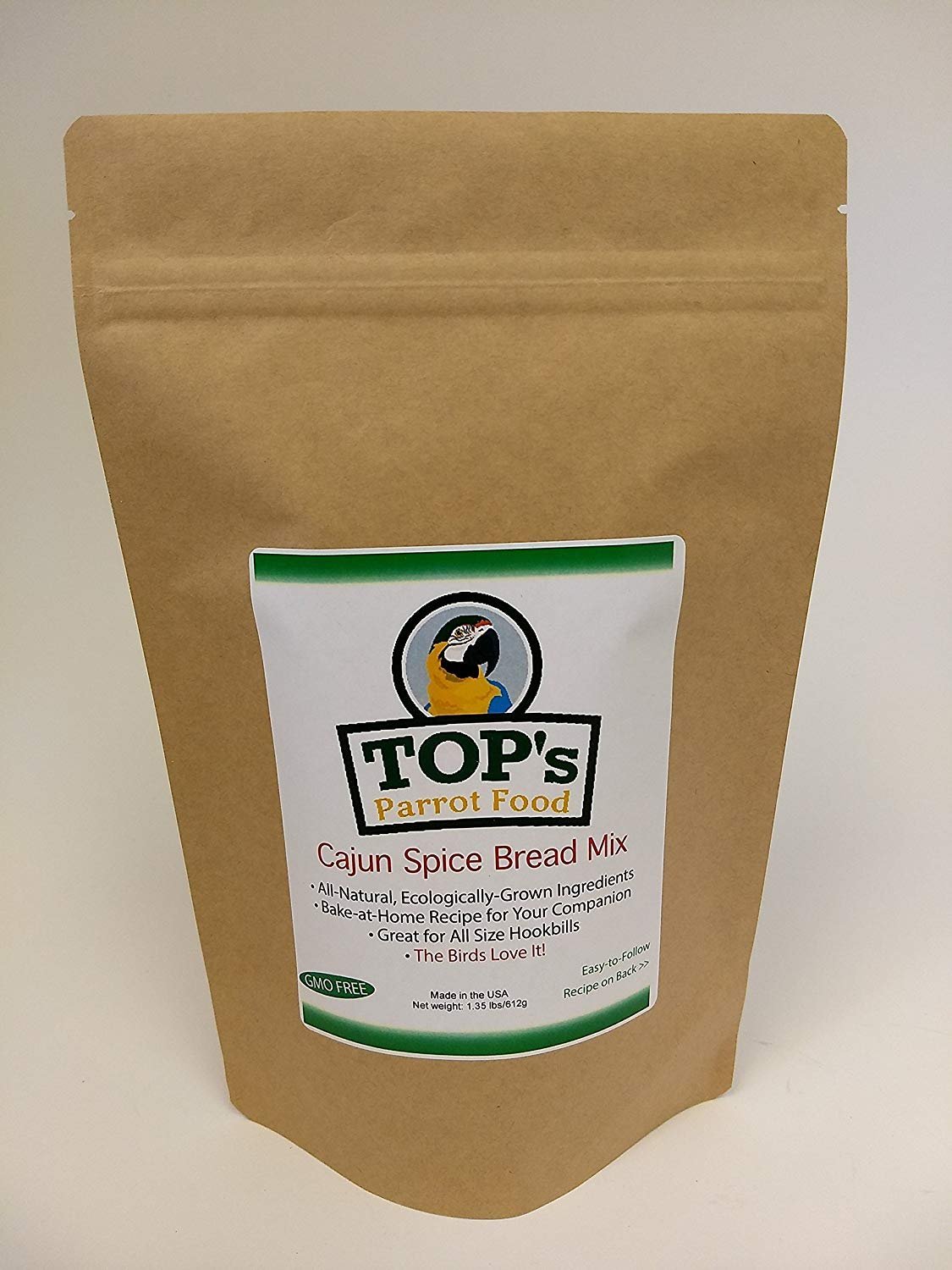 TOP's Organic and GMO-Free on All Tops Listing Titles Cajun Spice Bread Mix