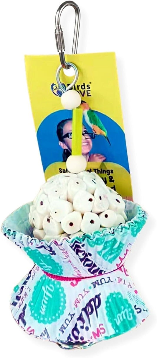 Birds LOVE Hanging Sola Balls Yum Yum with Hanging Bell (Single Sola Ball)