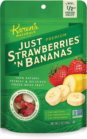 Just Strawbwerries/Bananas, 2oz