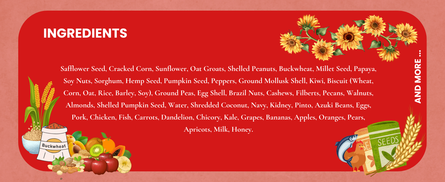 ABBA 1400 Premium Bird Food info