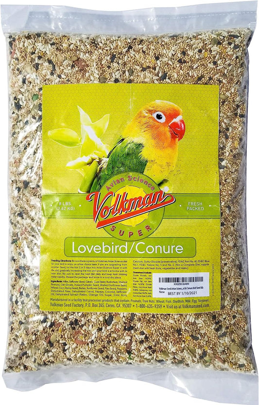 Volkman Seed Avian Science Lovebird & Conure Bird Seed 8lb