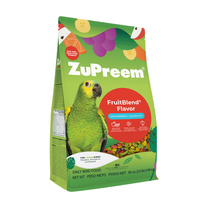 Zupreem FruitBlend Diet for Parrots & Conures, 12 lbs