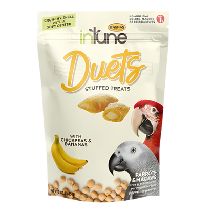 3OZ DUETS CHICKPEAS AND BANANA PARROT