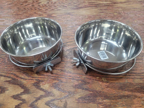 Birds LOVE 30OZ SS Bowl With Clamp 2 pack