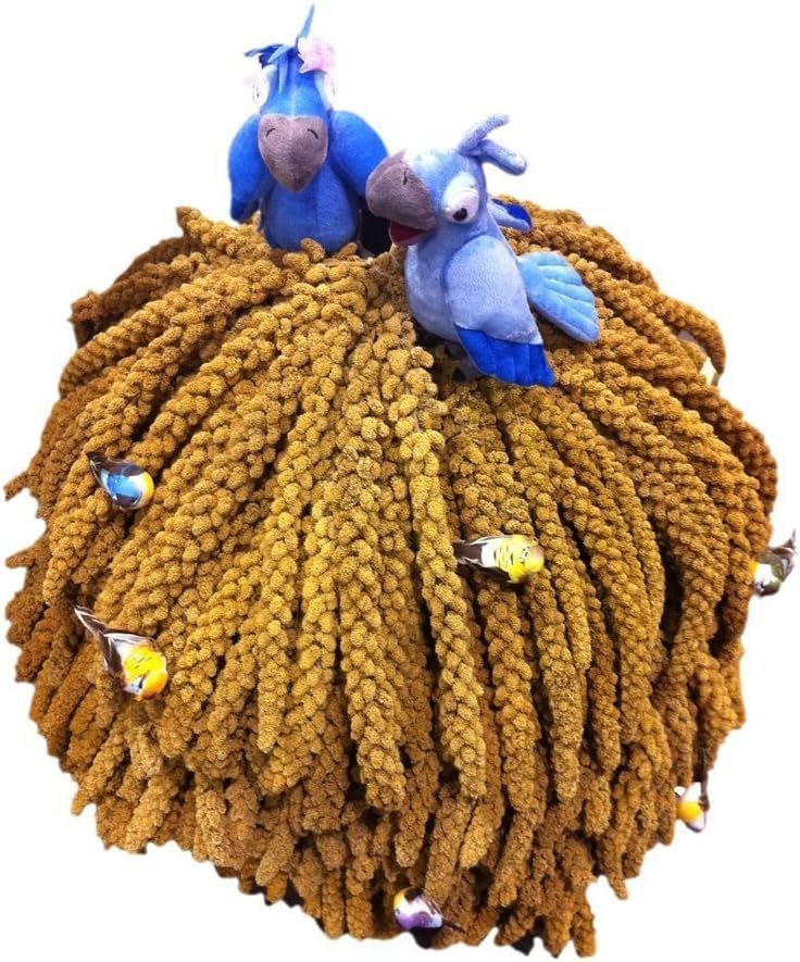 Nemeth Farms- GMO-Free Sun Dried Spray Millet | (No Stems Only Edible Tops) The Original Bird Treat and Supplement for All Pet Birds Parakeets, Cockatiels, Lovebirds and Finches 25lbs