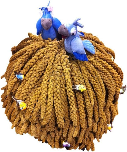 Nemeth Farms- GMO-Free Sun Dried Spray Millet | (No Stems Only Edible Tops) The Original Bird Treat and Supplement for All Pet Birds Parakeets, Cockatiels, Lovebirds and Finches 25lbs