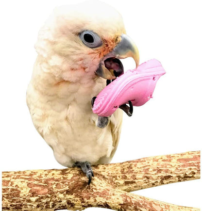 Birds LOVE 6 pk 1-Grommet only Mini Sneakers Shoes or Rubber Sandal Toys for Birds, Cats, Ferrets, Rabbits, Guinea Pigs and Small Animals