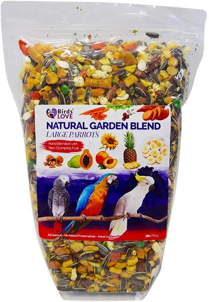 Birds LOVE All Natural Garden Blend Bird Food for Conures - Sunflower Free