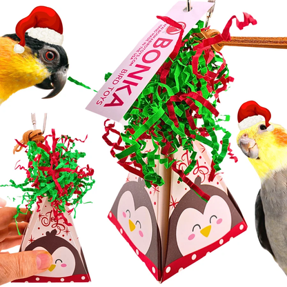 Penguin Christmas Crinkle Cone: