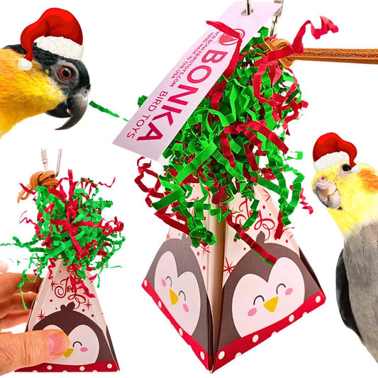 Penguin Christmas Crinkle Cone: