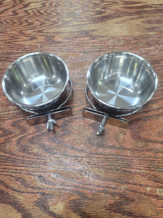 Birds LOVE 10OZ SS Bowl With Clamp 2 pack