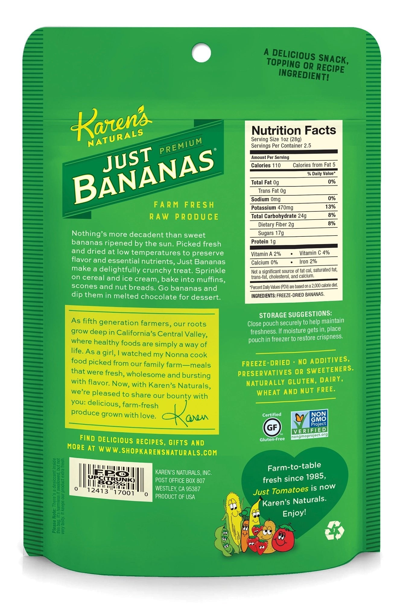 2.5oz Just Bananas