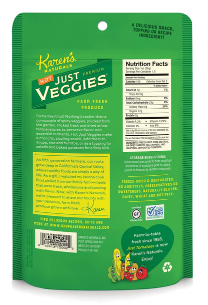 Just Hot Veggies, 3oz