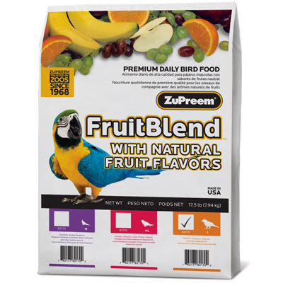 Zupreem FruitBlend Diet for Large Birds, 17.5 lbs