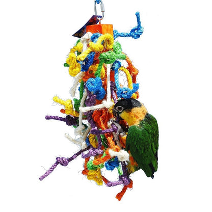 Birds LOVE Sisal Rope Wood Block for Small and Medium Size Birds