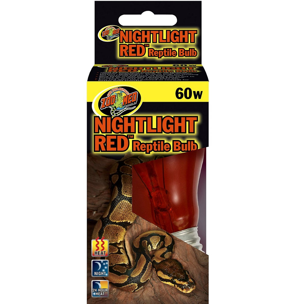Zoo Med Nightlight Red Reptile Bulb, 60 Watts
