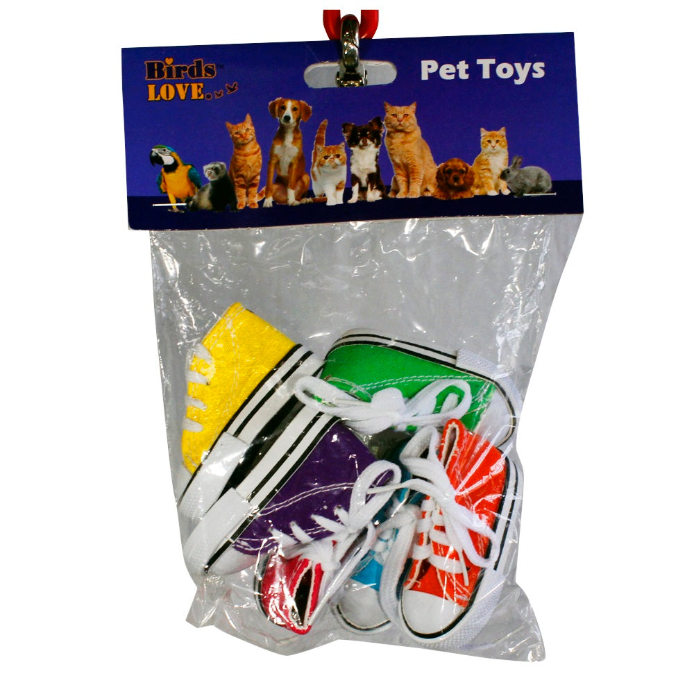 Birds LOVE Preening Sneakers Foot Toy, 6/pack