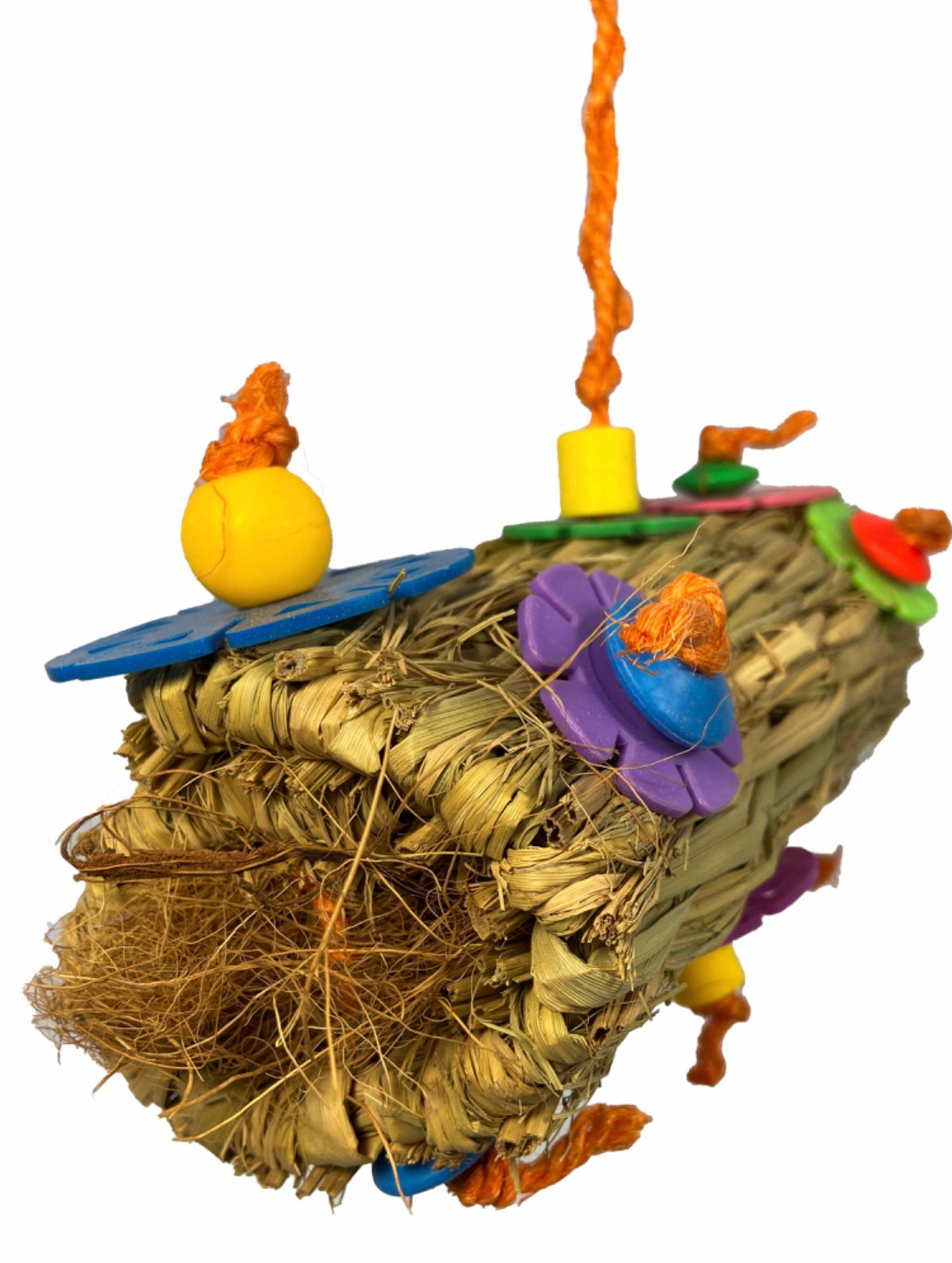 Birds LOVE Coconut Fiber Burrito Parrot Toy