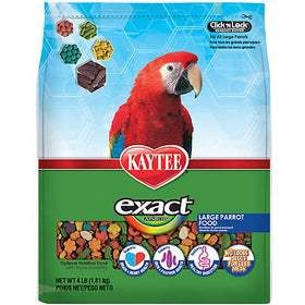 Kaytee Exact Rainbow Chunky Premium Daily Nutrition for Large Parrots, 4 lbs