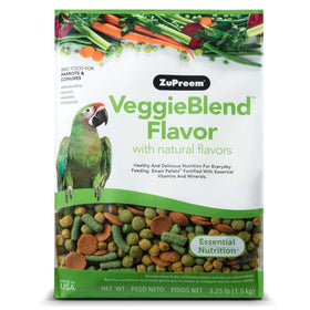 Zupreem VeggieBlend Diet for Parrots & Conures, 3.25 lbs