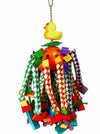 Birds LOVE Lucky Ducky Octopus w Bamboo Finger Traps Parrot Toy