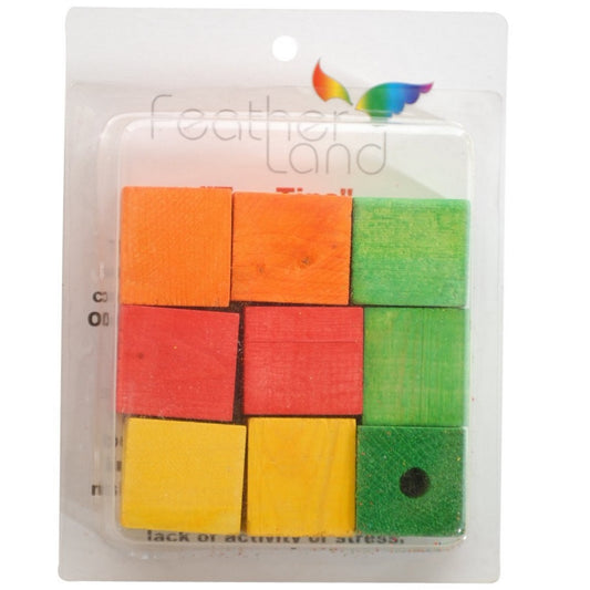 1-1/2 In Wood Blocks Bird Toy