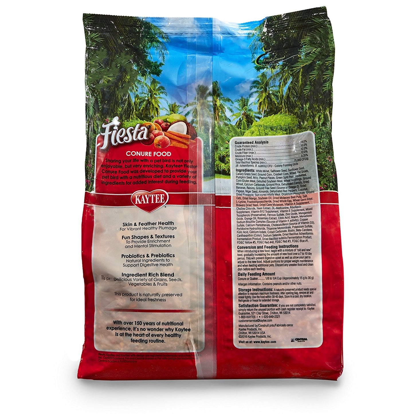 Kaytee Fiesta Conure Food, 4.5 lbs