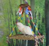 Birds Love SWING LG WITH SEAGRASS, COCONUT AND SNEAKERS