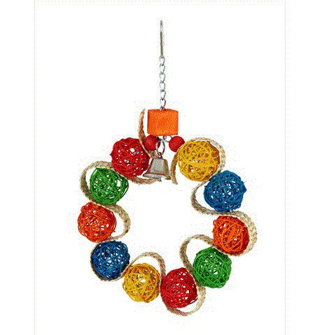 Vine Ball Braided Wreath Pet Toy