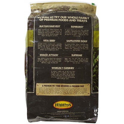 Higgins Safflower Gold Parrot Hookbill Bird Food 25lb