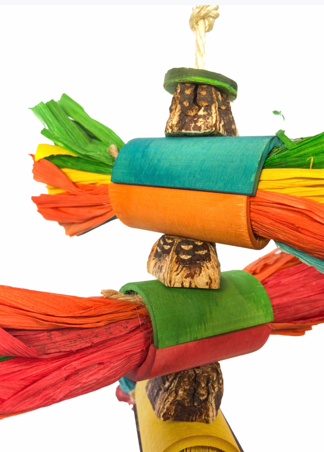 Birds LOVE Corn leaf Burrito Stacker Parrot Toy