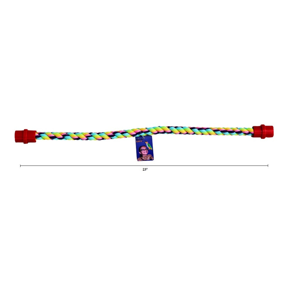 Birds LOVE Cotton Rope Perch, 3/4" x22"