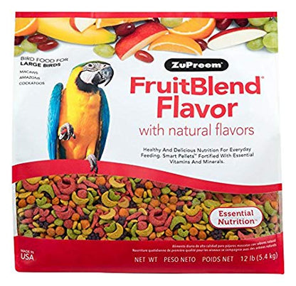 Zupreem FruitBlend Diet for Large Birds, 12 lbs