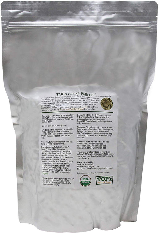 TOP's Small Parrot Pellets, 4 lbs