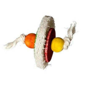 Loofa Disc Food Bird Toy