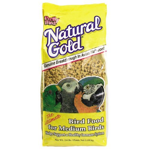 Pretty Bird Natural Gold Food Medium Bird, 2.6 lbs