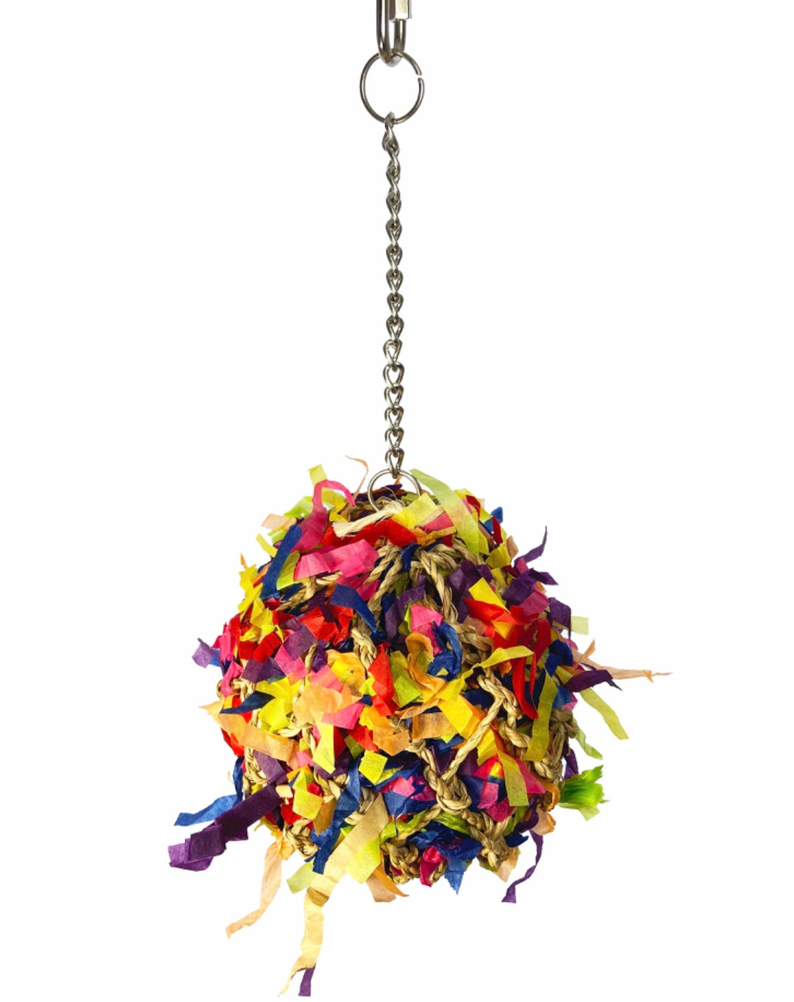 Birds LOVE Super Shredding Large Ball Parrot Toy, Foraging Toy w Hidden Treasures