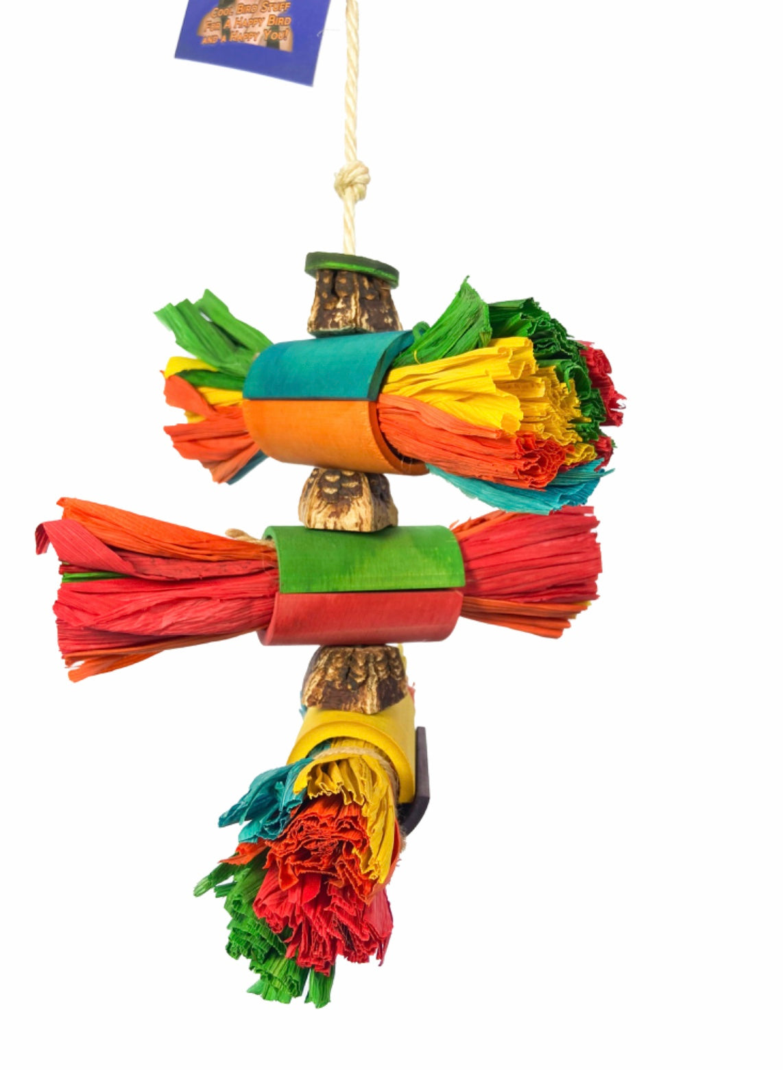 Birds LOVE Corn leaf Burrito Stacker Parrot Toy