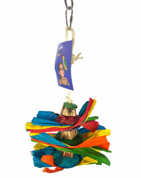 Birds LOVE Corn leaf Party Parrot Toy for Small to Medium Birds to Gnaw, Chew and Play