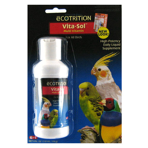 EIGHT IN ONE VitaSol Liquid Bird Multi Vitamin 4oz