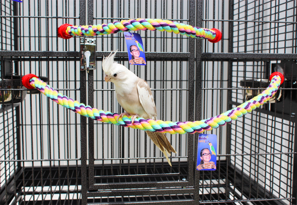 Birds LOVE Cotton Rope Perch, 3/4" x 32"